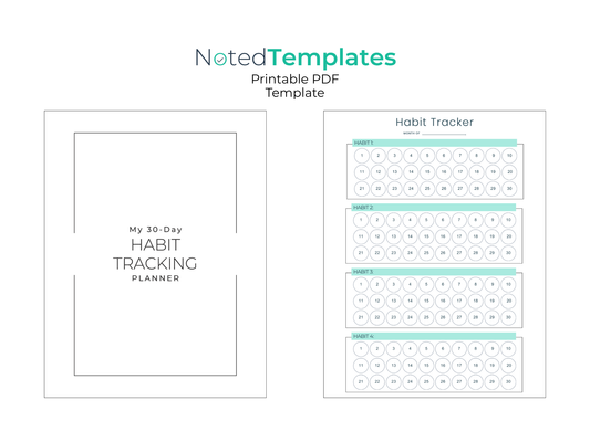 Monthly Habit Tracker Template